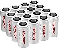 Tenergy Premium CR123A 3V Lithium Batteries 16-Pack 1600mAh Non-Rechargeable for Arlo Cameras, Security Systems & More