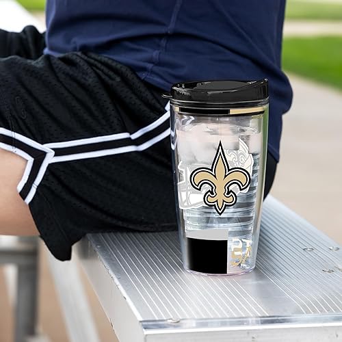 Miniatura 131 de Rico Industries NFL - Vaso clásico de fútbol americano de doble pared, 16 oz o 20 onzas, tapa W