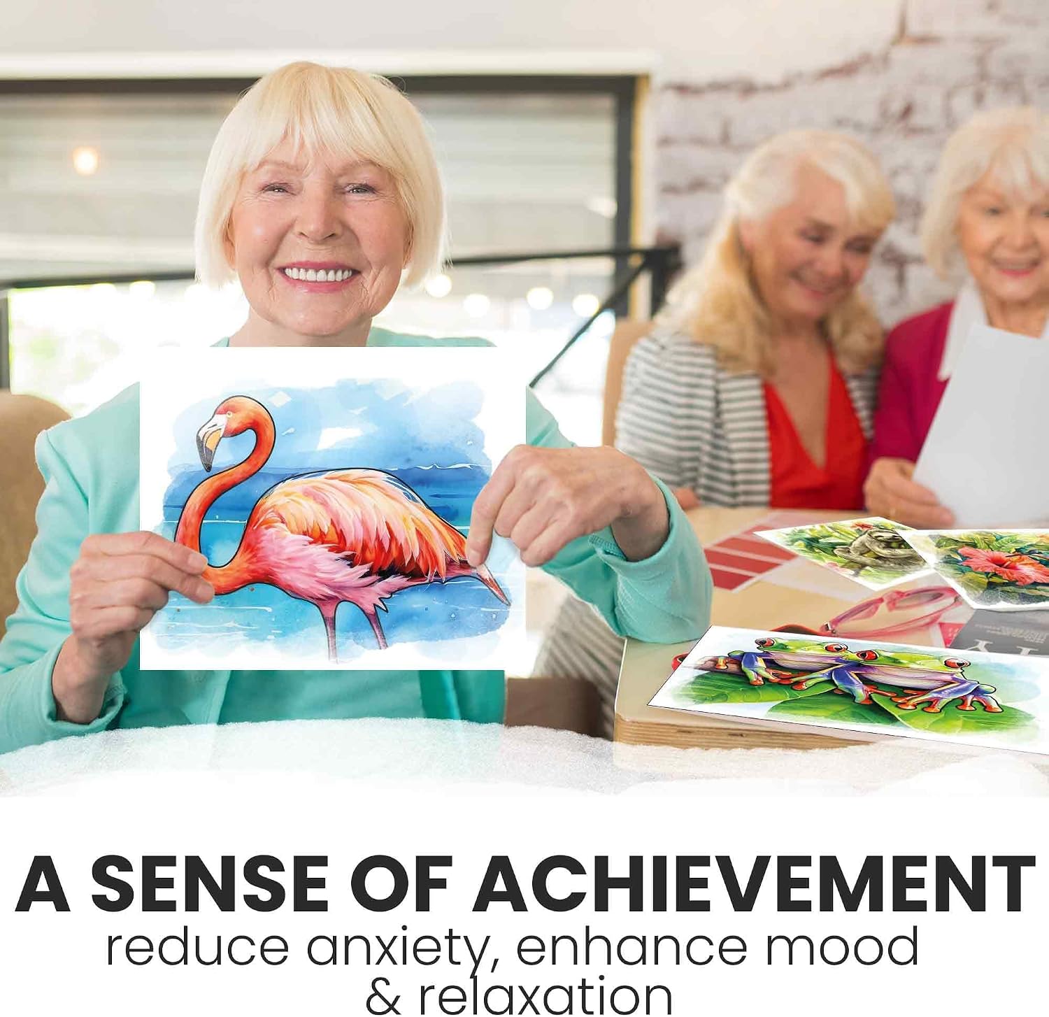 QUOKKA Reusable Water Painting Dementia Activities for Seniors – Alzheimer’s Products for Elderly – Water Doodle Set Tropics Wildlife – Activity Kits for Dementia Patients – Crafts Gift for Seniors