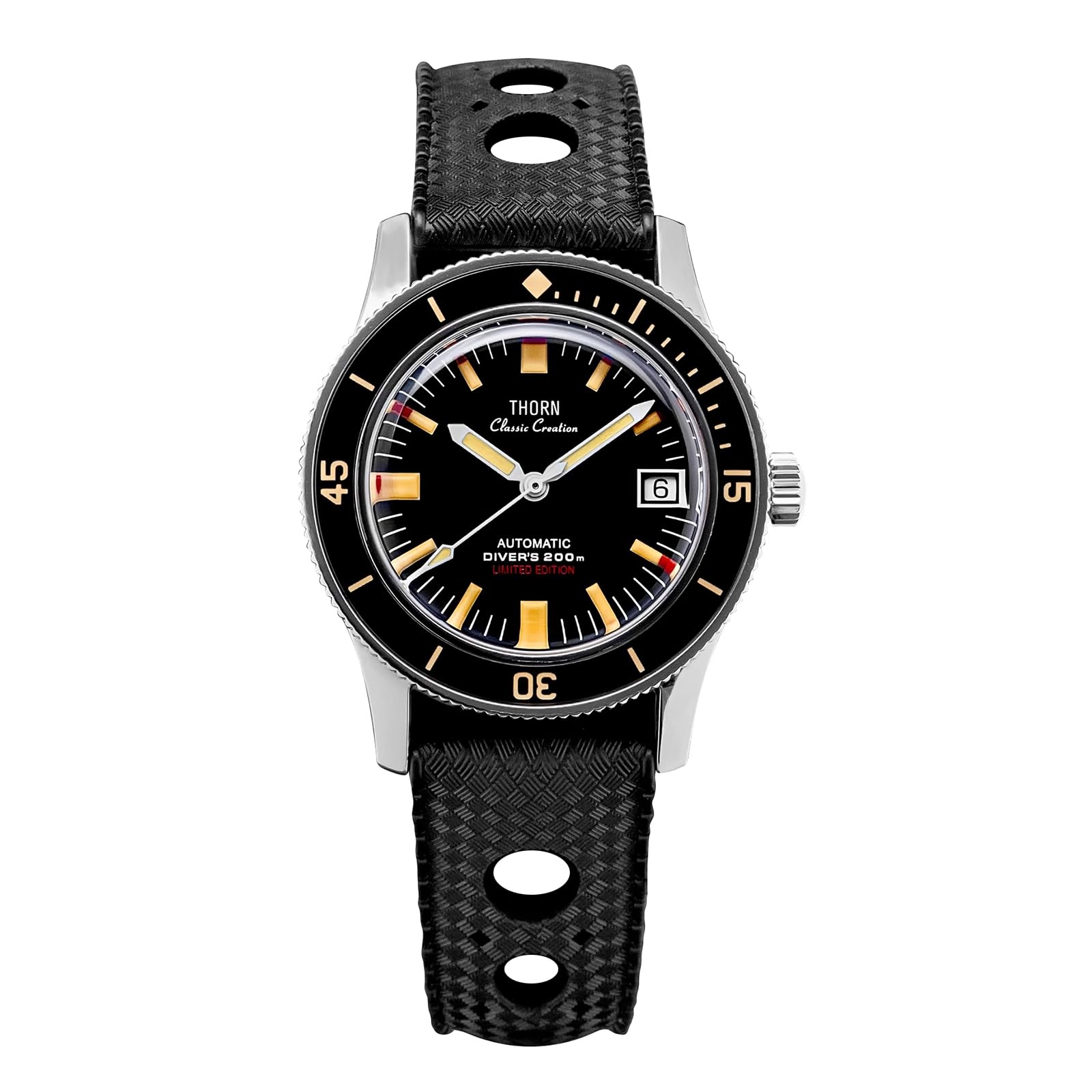 TACTICAL FROG Thorn Titangehäuse PT5000 Uhrwerk, Saphir, Leuchtend, 38 MM, Automatische Mechanische Taucheruhren, 20 ATM Wasserdicht
