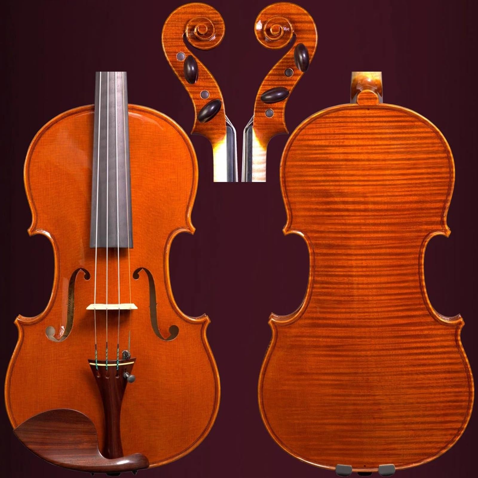 Violino Strumento Musicale Violino Professionale In Abete Rosso Europeo Con Custodia Per Archetto Per Violino(1/2)
