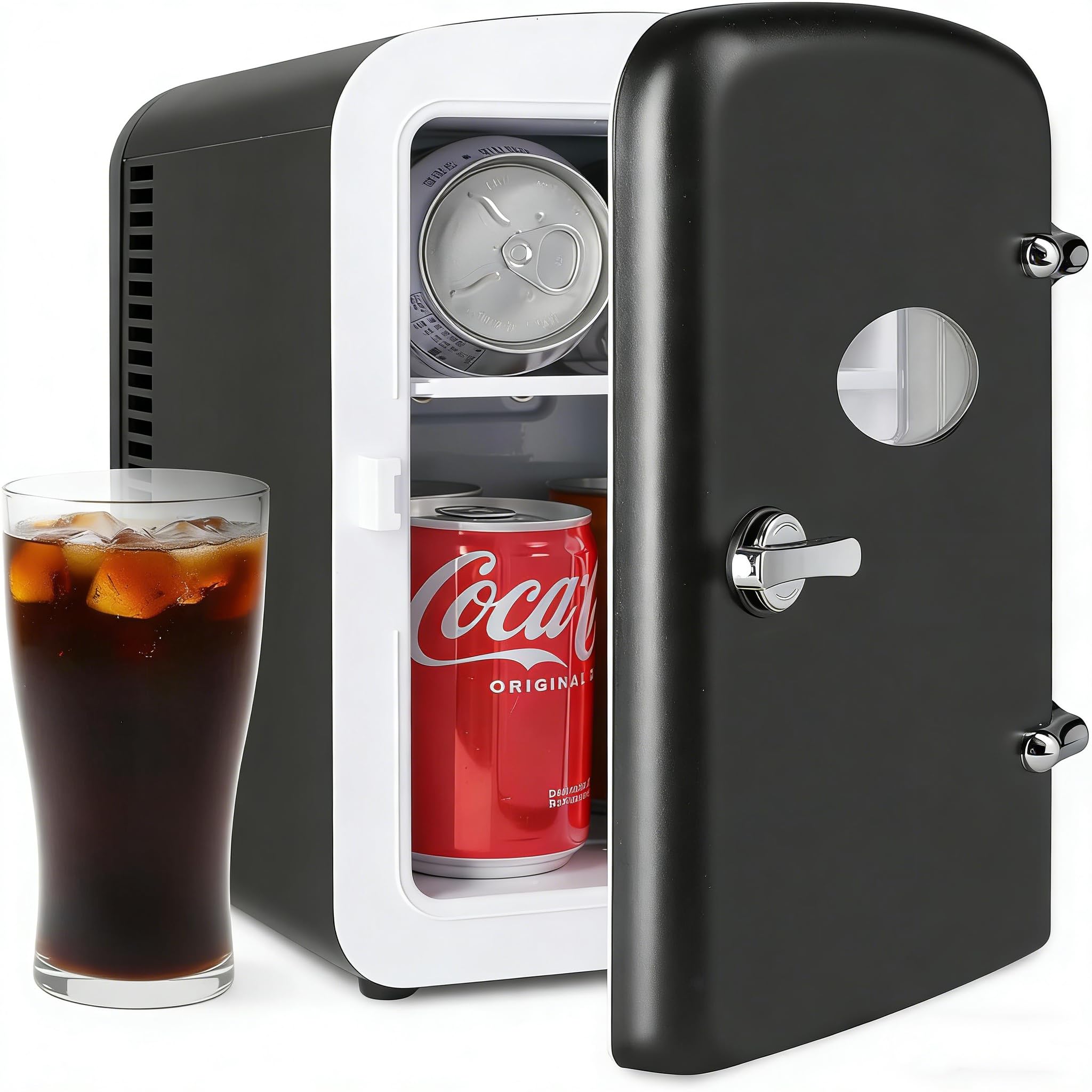 HealSmart HKFRIGMINI5OBWBLK-O 0.2 cu ft Beverage Cooler Black