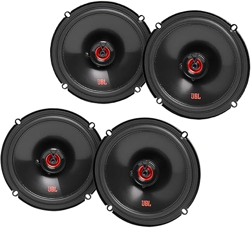 JBL Paquete - 2 pares de altavoces coaxiales CLUB-620FAM de 6.5 pulgadas (sin parrillas)