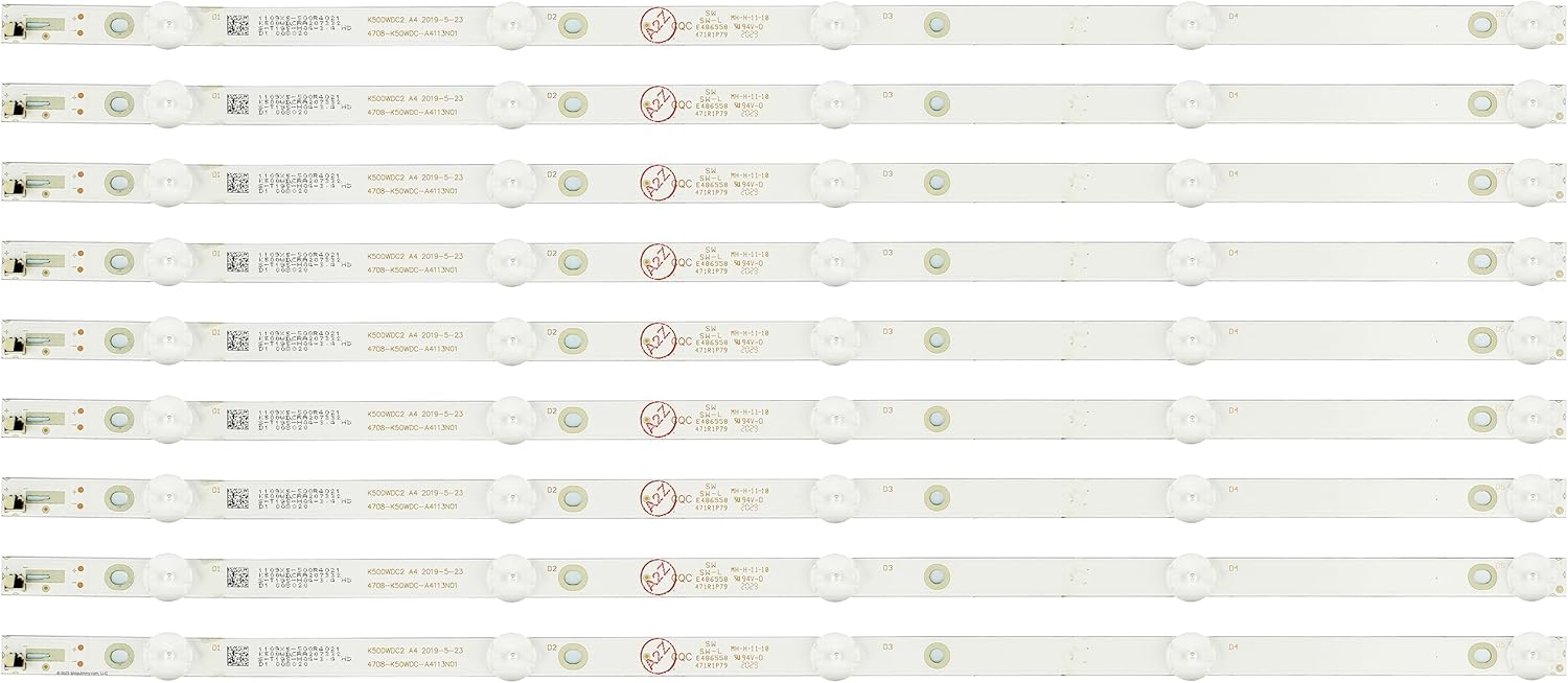 4708-K50WDC-A4113N01 LED Backlight Strips (9) 50LF621U21 50LF621C21