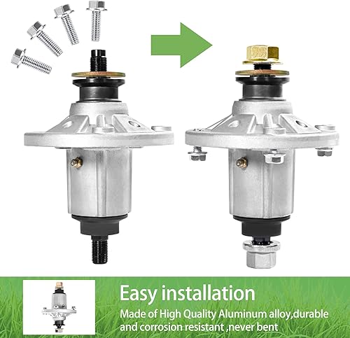 Miniatura 4 de Sustituye al conjunto de husillo 285-851 GY20962 GY21098 GY20454 de 42 pulgadas 48 pulgadas, cubierta para John Deere D100-D160, LA100-LA165, X110,