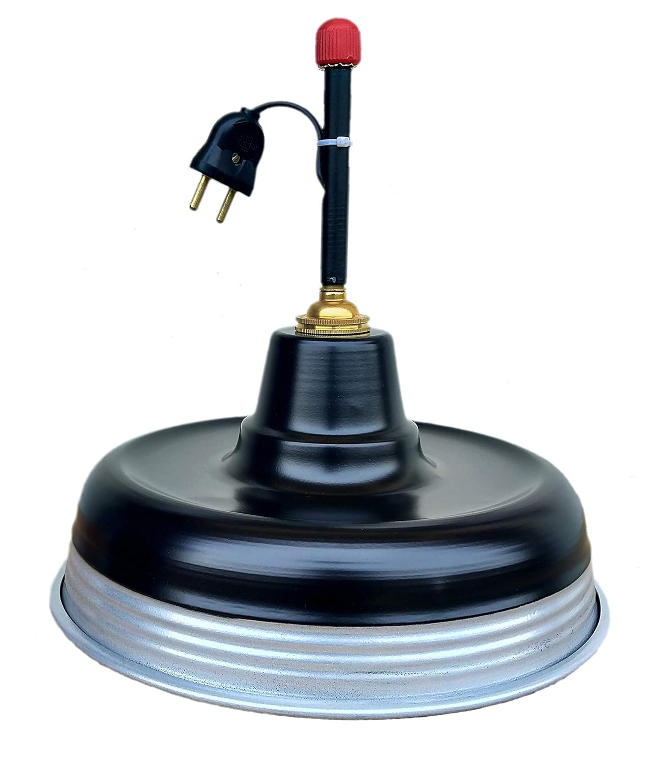 Tenstar Carrom Lamp Shade with Bulb Holder (Black) Amazon.in Home