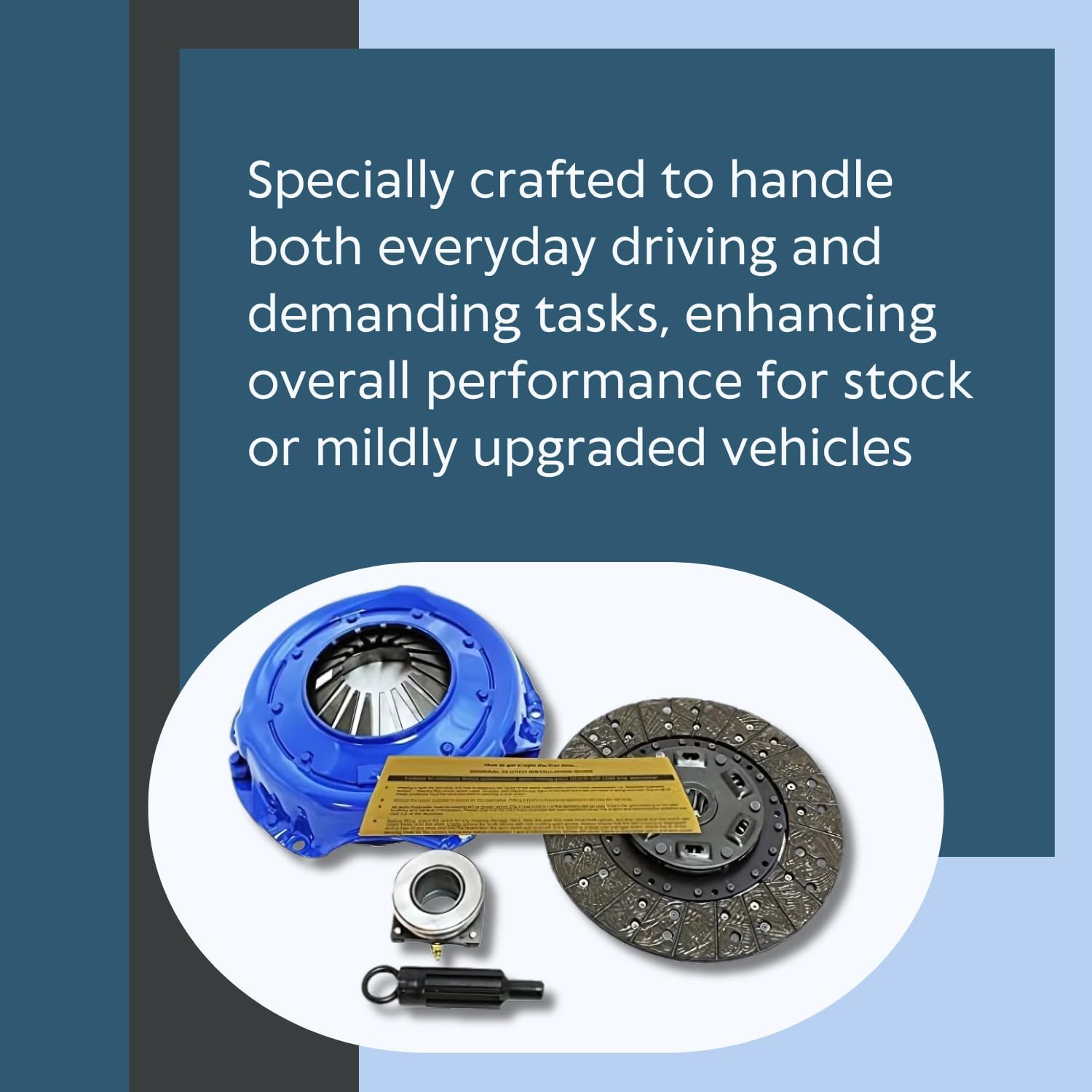 EFT HD Stage 2 Clutch Kit For 1976-1979 Jeep CJ5, CJ7 & DJ5 Renegade & Golden With 3.8L, 5.0L - Carbonized Kevlar Friction Material - Enhanced Performance & Durability - With 12 Month Brand Warranty