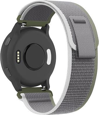 Trail Loop Nylon 18mm Watch Bands Compatible with Garmin Venu 3S/4 41mm/2S/Vivoactive 4S,Soft Breathable Adjustable Quick Release Sports Strap for Forerunner 265S/255S Music Women Men