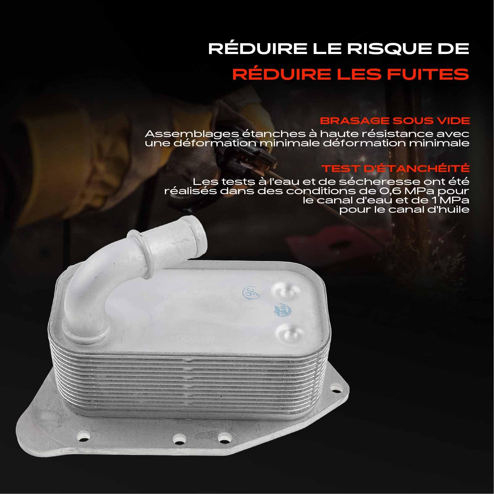 Frankberg Huile moteur du refroidisseur d'huile V40602107 | Compatible avec: Astra J Berline, Cruze Station Wagon J308, Astra J P10, Cruze Hatchback J305, Cruze J300
