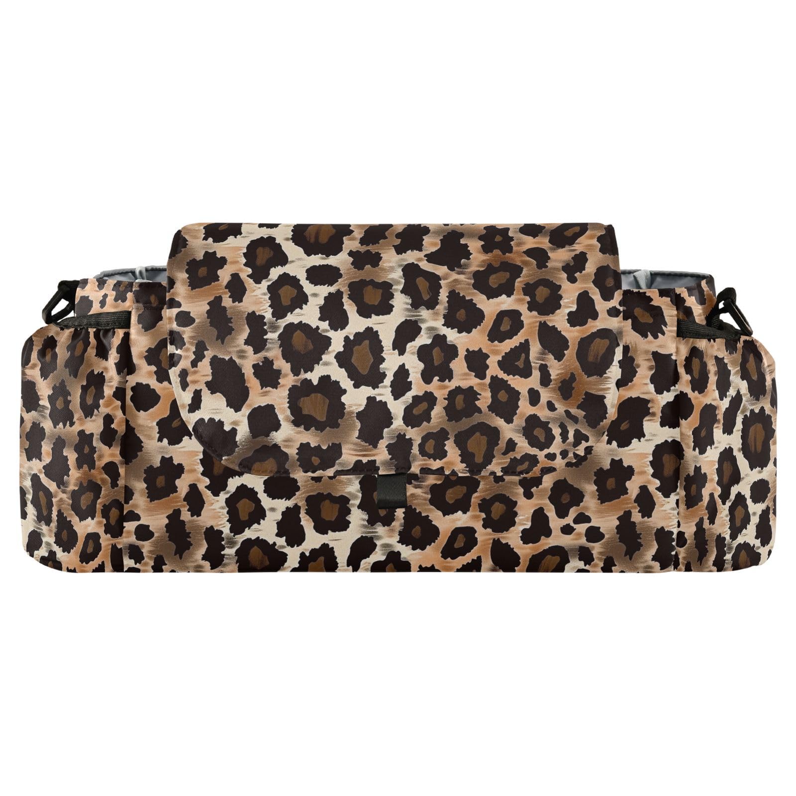 miaozhen Leopard Print double umbrella stroller organizer caddy with cup holder purse accesorios para carro de ni?os para frio accesorios para coche de