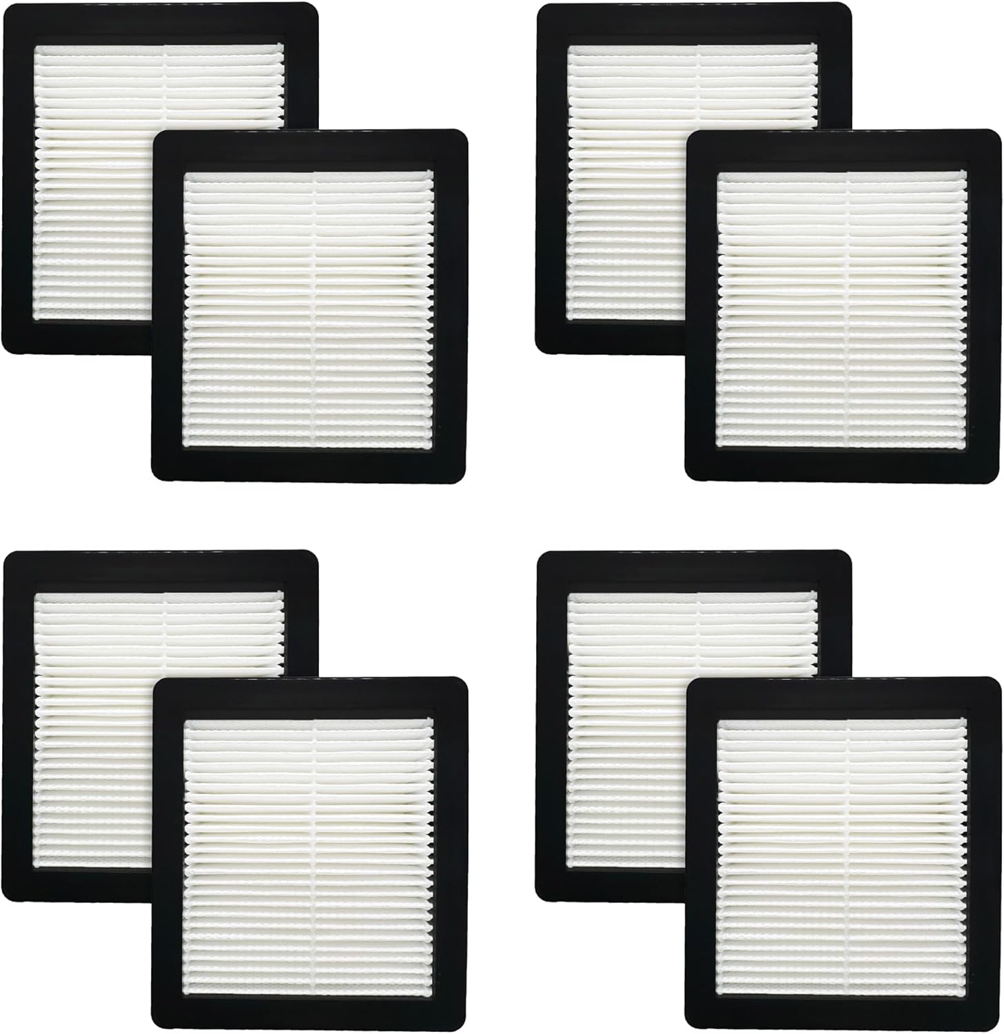 Nispira 107315 HEPA Media Vacuum Filter for ProTeam Super Coach Pro 10 & 6 ProVac FS 6 107303, 107304, 107305, 107306, 107307, 107308, 8 Pack