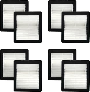 Nispira 107315 HEPA Media Vacuum Filter for ProTeam Super Coach Pro 10 & 6 ProVac FS 6 107303, 107304, 107305, 107306, 107307, 107308, 8 Pack