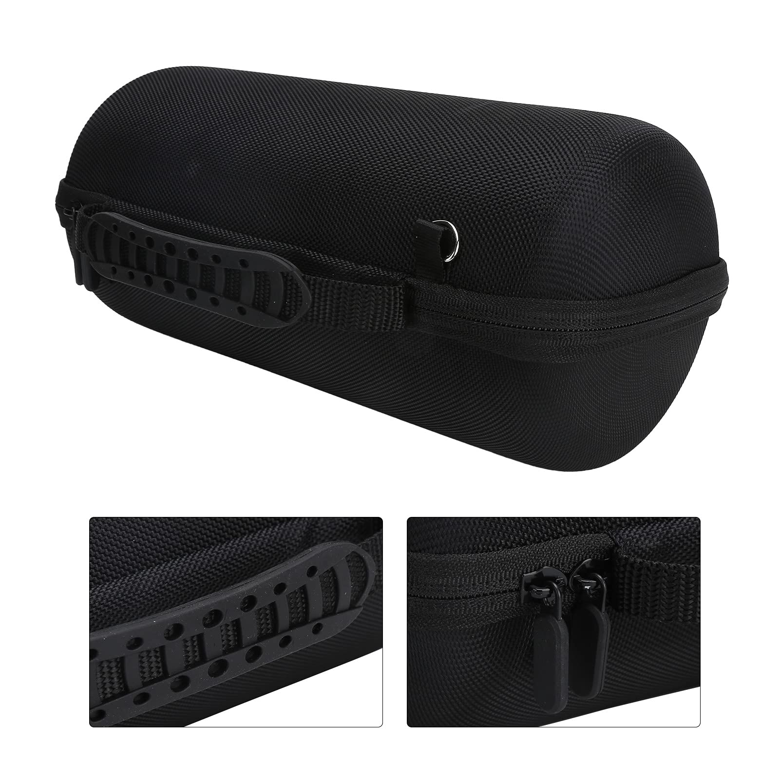 Hartschalen-Tasche für Bose SoundLink Revolve+ II, EVA-Tragetasche, Ersatz-Aufbewahrungstasche für kabellose Revolve+ II Lautsprecher, mit verstellbarem Gurt (schwarz)