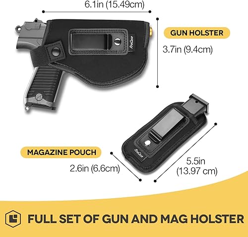 Miniatura 2 de ProCase Funda universal para pistola IWBOWB para transporte oculto, dentro de la funda de pistola de cintura