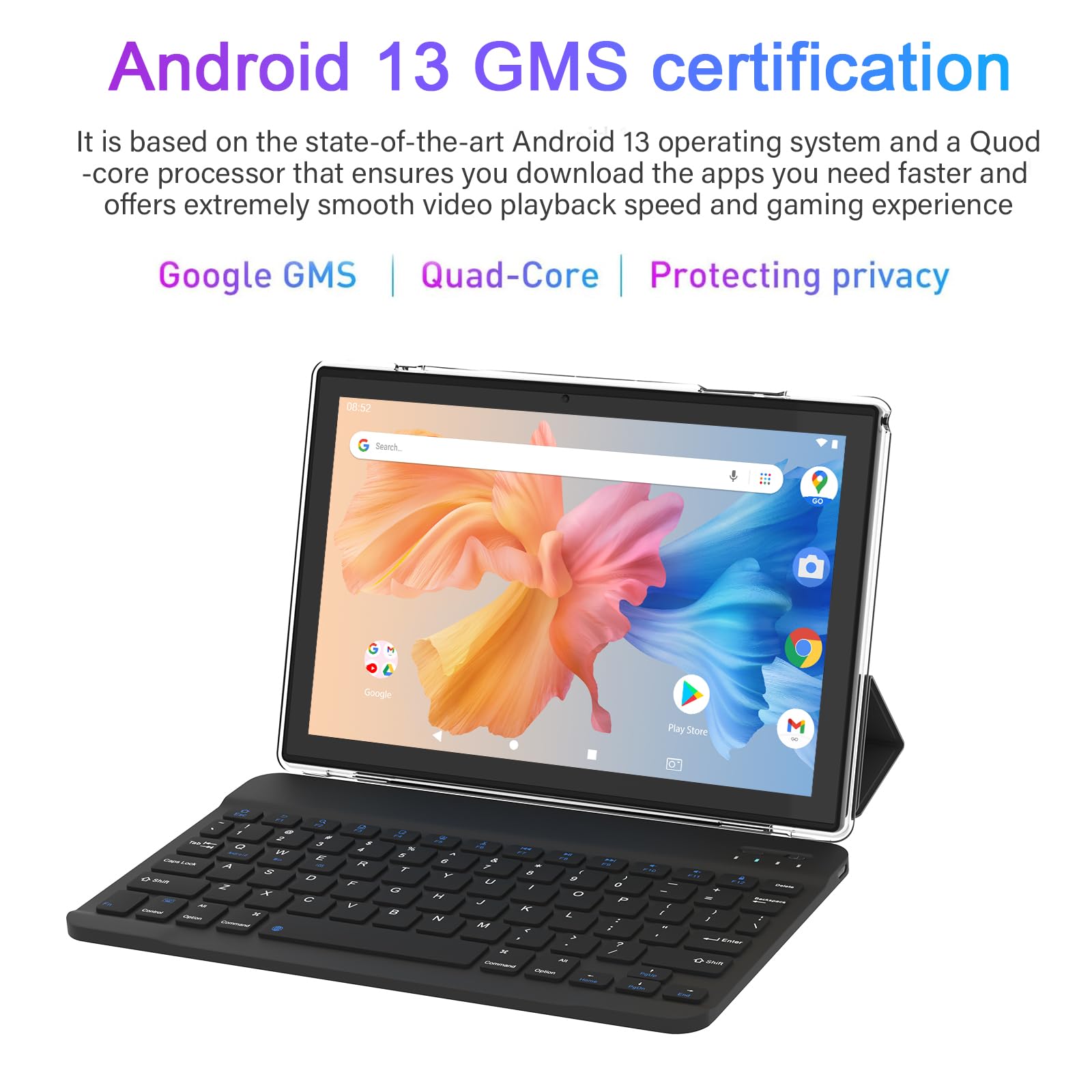 Android 13 タブレット 10インチ　12GB+128GB GMS認証 Amazon.co.jp: Android13 タブレット 10インチ wi-fiモデル SIM