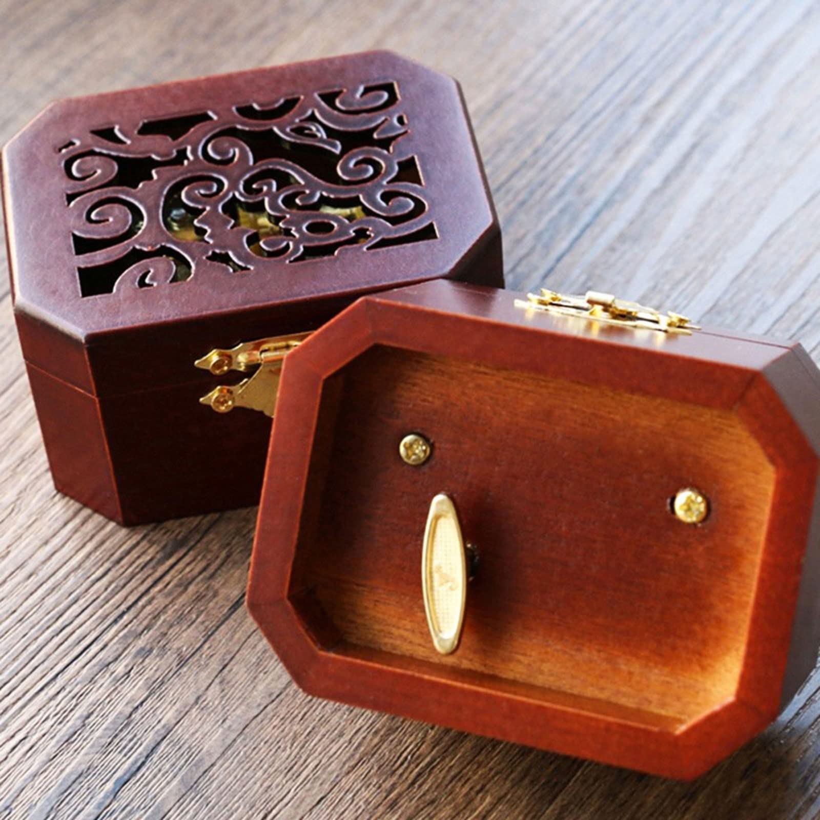 Carillon, per Ragazze Donne Music Box Music Box Retro Regalo di Compleanno Regalo di Natale Octagon Hollow Music Box per Compleanno Natale Festa