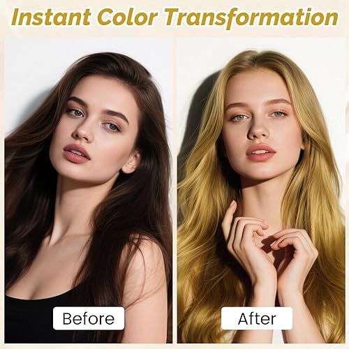 Miniatura 4 de SOVONCARE - Tinte en aerosol temporal rubio para el cabello, para niños, Halloween, fiesta de Navidad, cosplay, 1 día, lavable, 4.2 fl oz