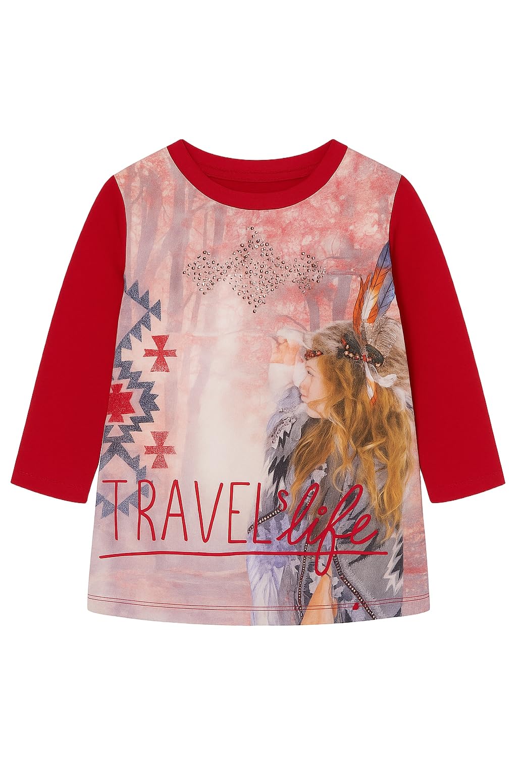 Mayoral Vestito Bambina 3-9 Anni – Abito Elegante Rosso con Balze in Tulle, Maniche Corte, Abito Principessa da Cerimonia, Vestito Natalizio e Carnevale