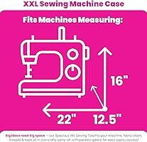 小物 MARY Amazon.com: Everything Mary XXL Rolling Sewing Machine Case – Grey