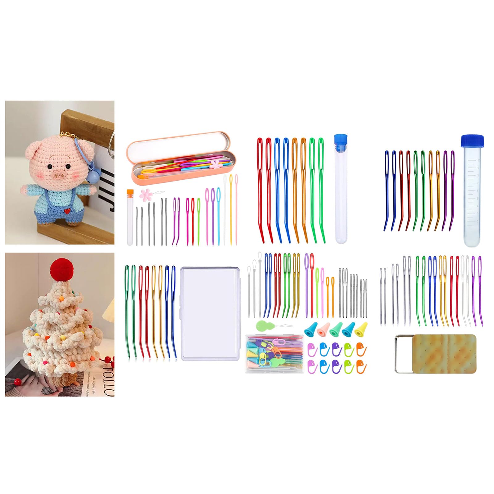 Big Eyes Sewing Needle Hand Sewing Needle Learning Needle Yarn Needle Kits Darning Needle Metal Sewing Needle Sets