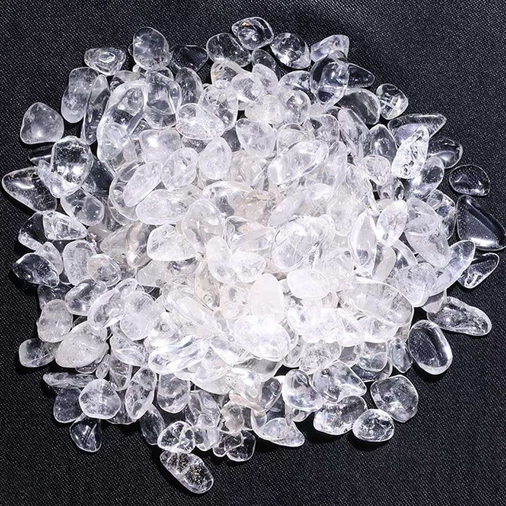 Hermosa Grava de Cristal Natural, espécimen de Cuarzo de Cristal, decoración del hogar, Acuario for Inicio Colecciones (Size : 1kg)