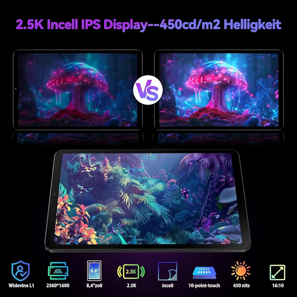 Headwolf FPad6 Android Tablet 8 Zoll, 2560x1600 Display