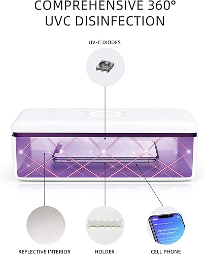 Miniatura 5 de Caja desinfectante de luz UV, caja desinfectante para teléfono UVC para teléfonos inteligentes, joyas y artículos para el hogar