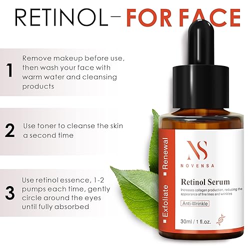 Miniatura 2 de Suero de retinol para cara, suero de retinol con ácido hialurónico, suero antienvejecimiento para el cuidado de la piel para líneas finas y manchas