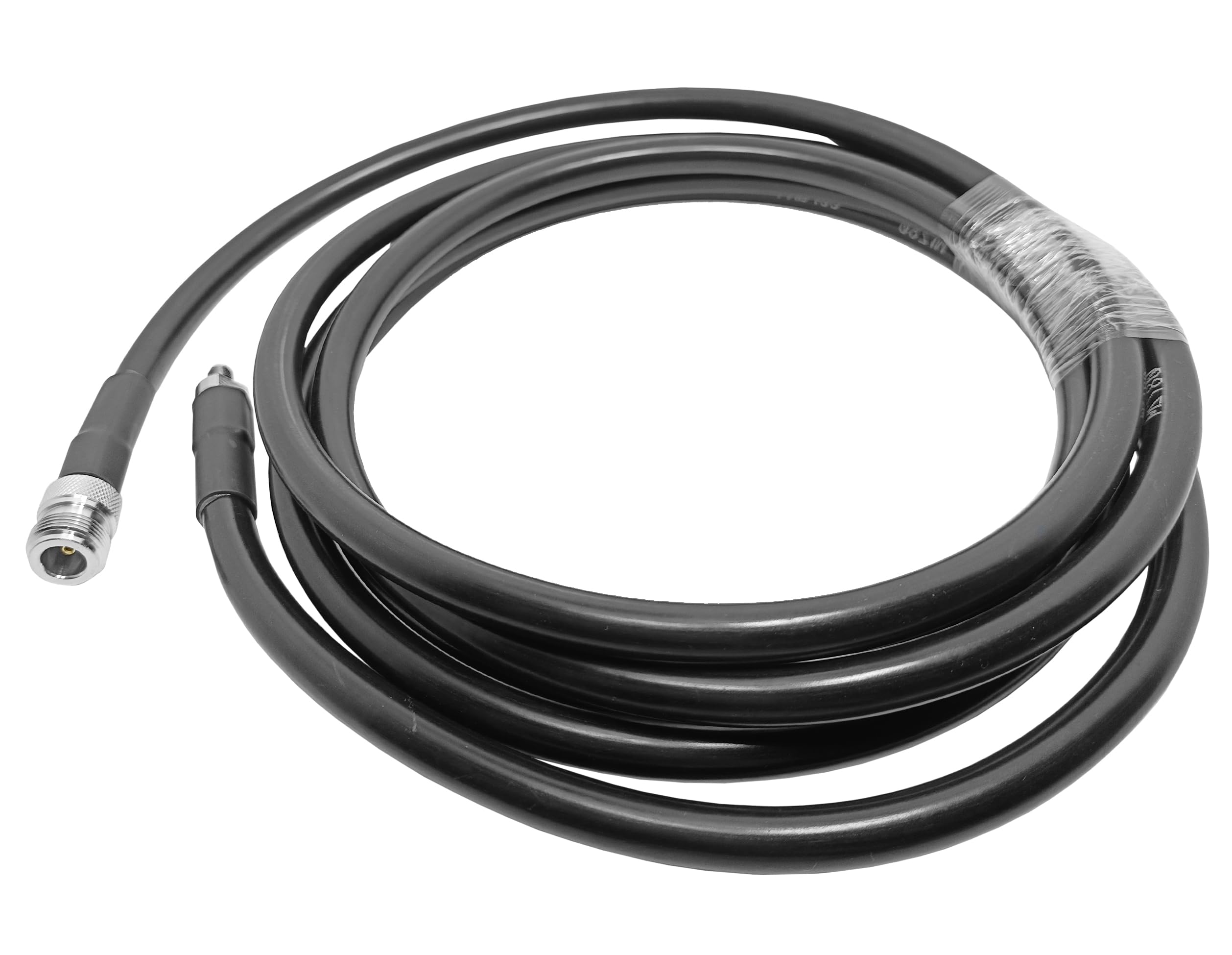 Câble d'extension coaxial LMR400 à Faible Perte N Femelle vers RP Femelle – 1 pièce, idéal for Les antennes, Les amplificateurs et Les boosters WiFi(25ft)