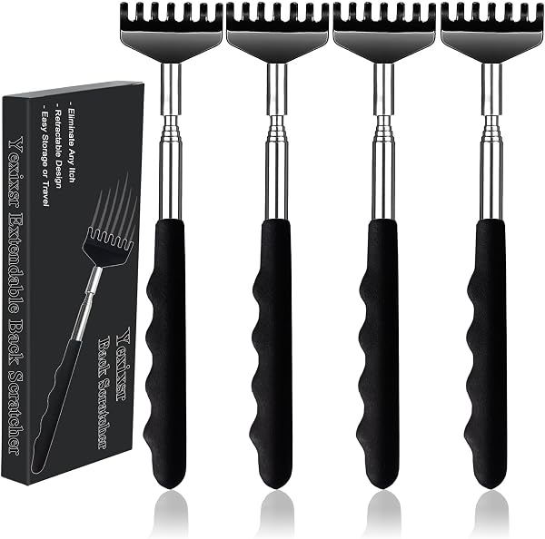 Yexixsr 4 Pack Extendable Back Scratchers