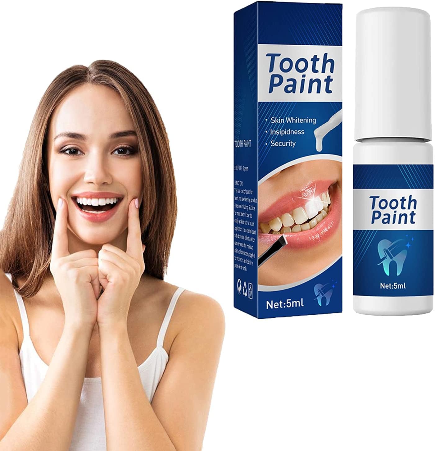 New Tooth Paint, Instant Whitening Paint for Teeth, Tooth Polish