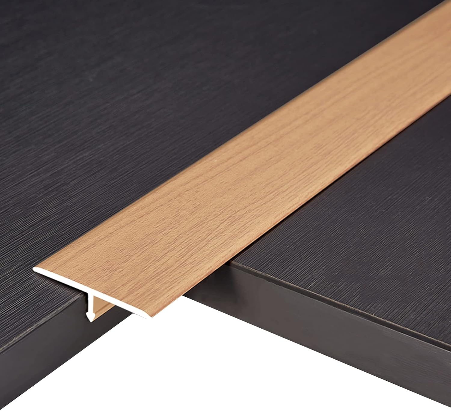 HOMSFOU PVC Boden-Übergangsstreifen - Selbstklebend, Braun, Flexibel