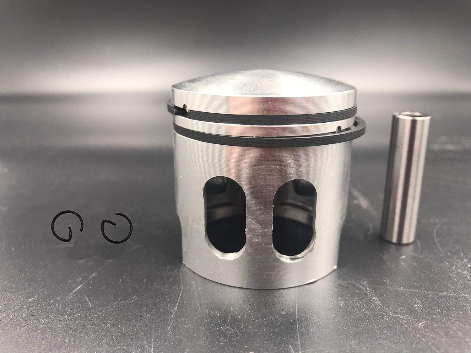 Gas Engine Motor Windowed Piston Set/Piston Kit 47mm for 2 Stroke PK80 66cc/80cc