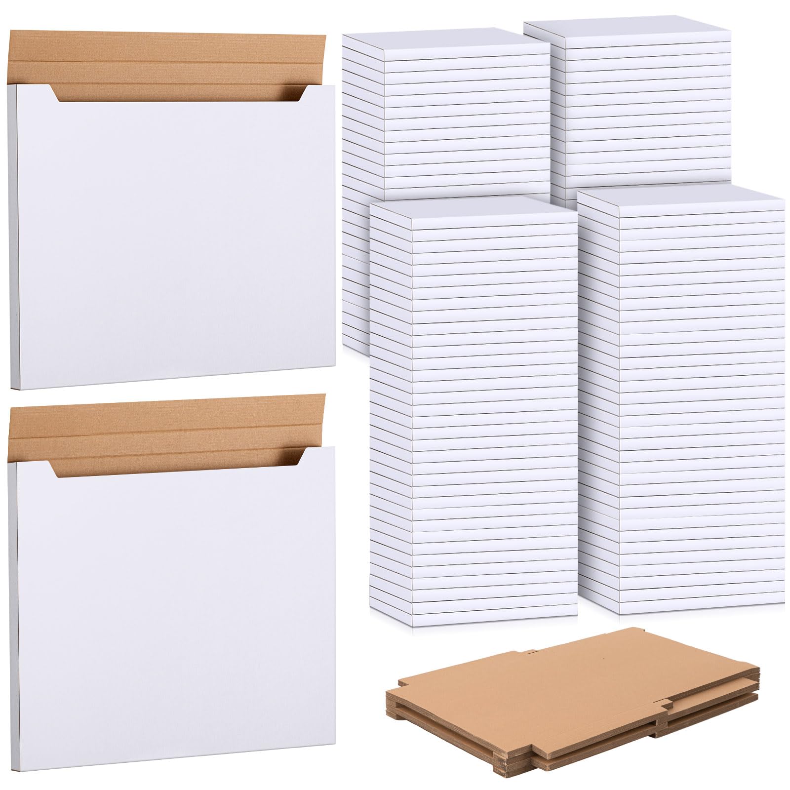 Fuyoooo 40 Pack 20x16x1 Inches Shipping Boxes Medium Corrugated Cardboard Box for Packing Moving Mailing Business Book Christmas Party Gifts Craft