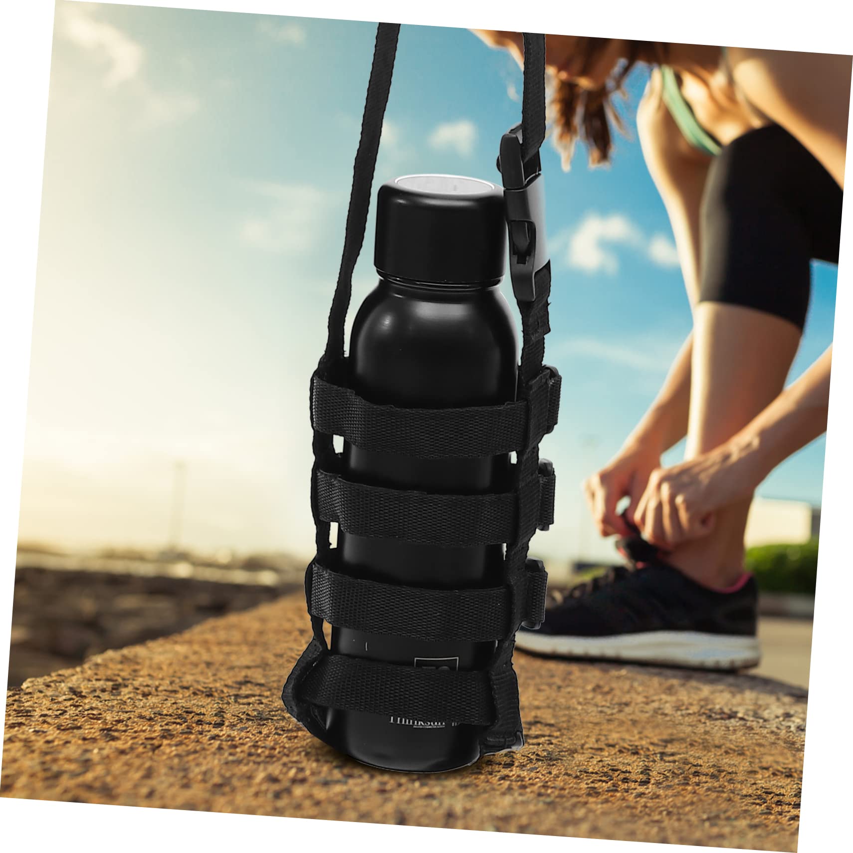 Sosoport 4stücke Wasserflaschen-trageband Mit Verstellbarem Schultergurt Für Outdoor-aktivitäten Wandern Radfahren Und Camping Kompatibel Mit Verschiedenen Flaschentypen