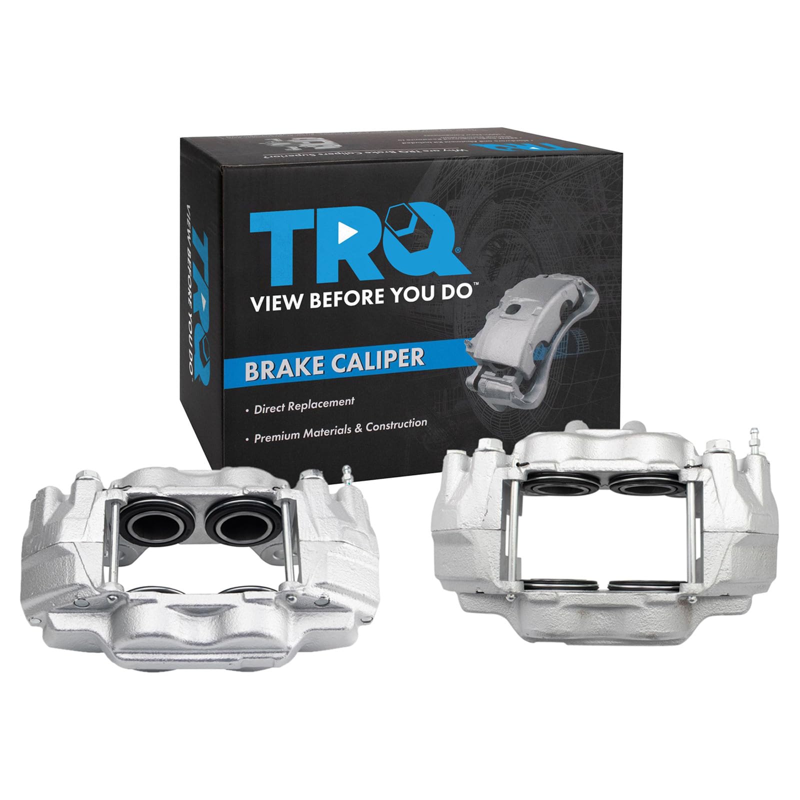 TRQ Front Driver and Passenger Side Brake Caliper Set 2 Piece Caliper