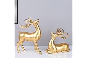 Golden Deer Christmas Decorations Indoor