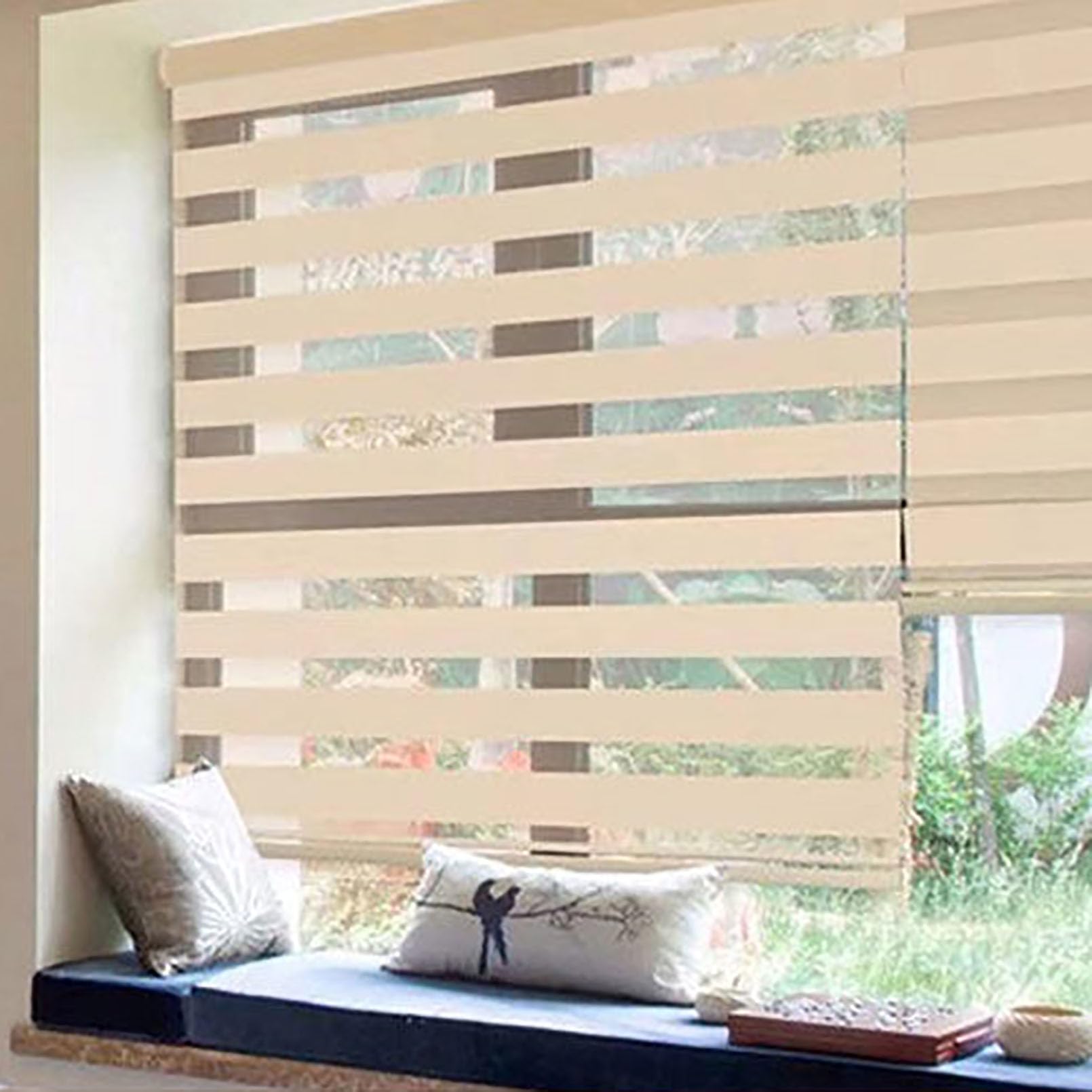 Amazon.co.jp: Generic 穴を開けないタイプのロールスクリーン、遮光性