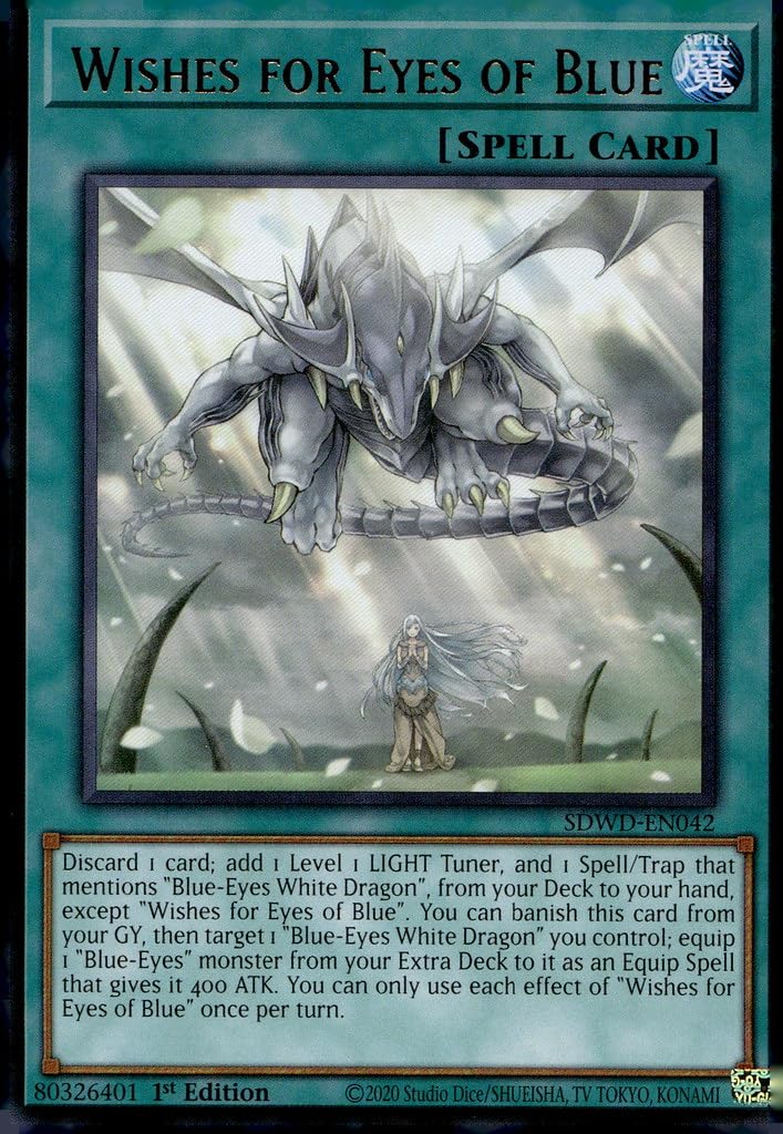 Yu-Gi-Oh! TCG – Wishes For Eyes Of Blue – SDWD-EN042 – Secret Rare 1st Edition (NM)
