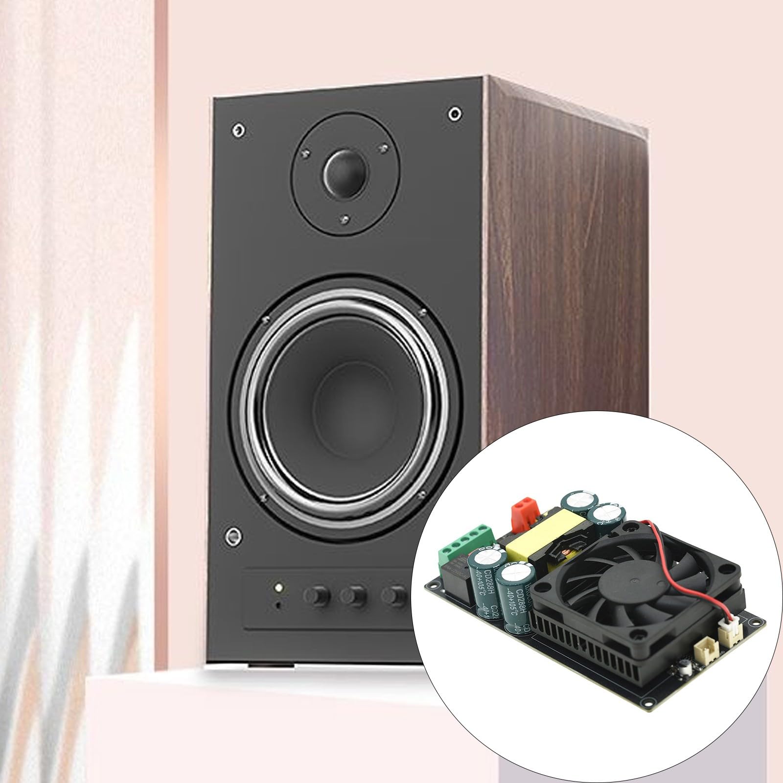 Modulo Amplificatore Potenza Sonora Digitale Compatto da 1000 W con dissipazione del Calore avanzata per sistemi Musicali Suono Chiaro e Aumento della Bassa deformazione