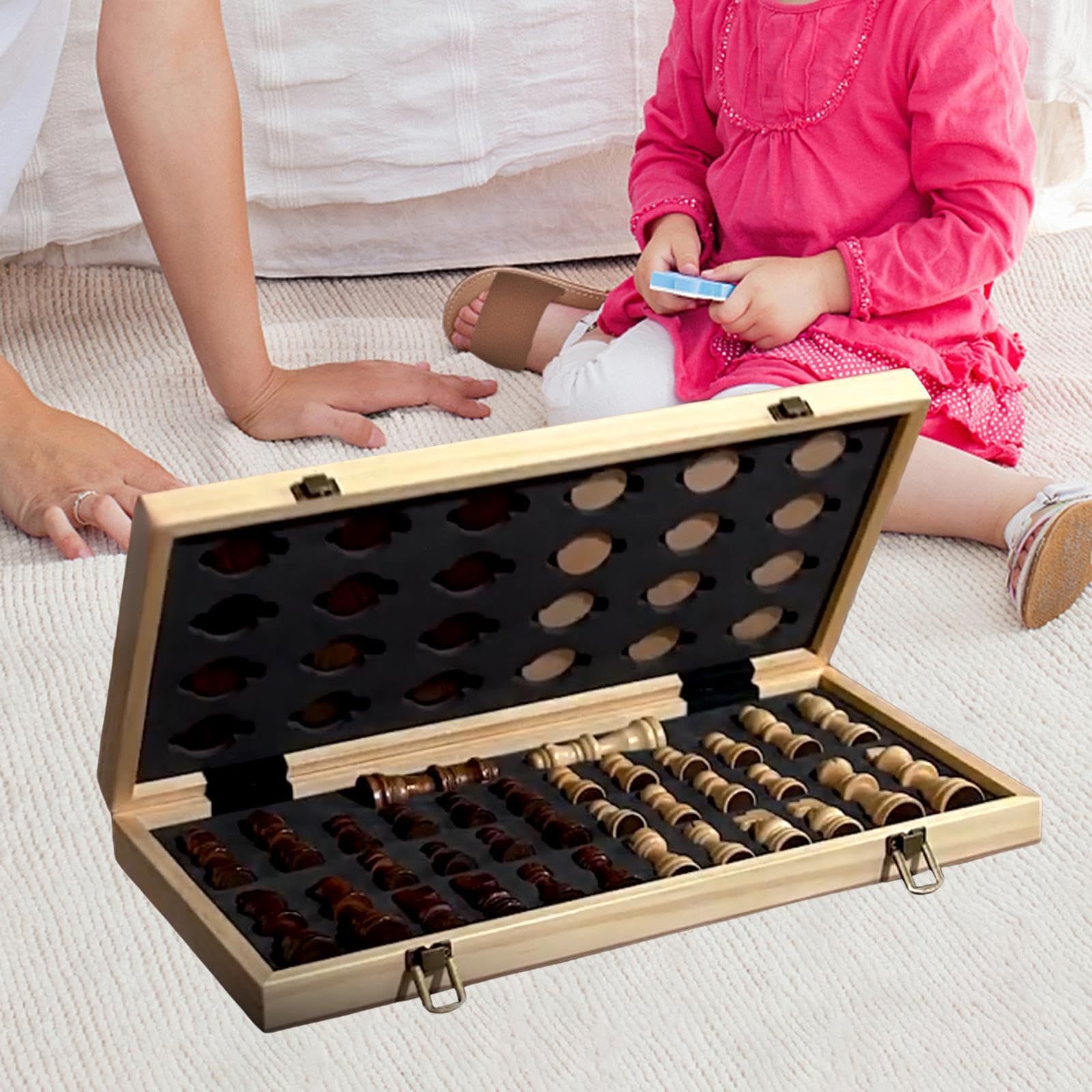 Set di scacchi coinvolgente, giochi da tavolo da viaggio, riunioni di famiglia, esperienze condivise e opportunità di apprendimento, scacchiera in