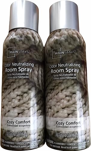 Mainstays - Aerosol neutralizador de olores COZY COMFORT 4oz paquete de 2, (4219)