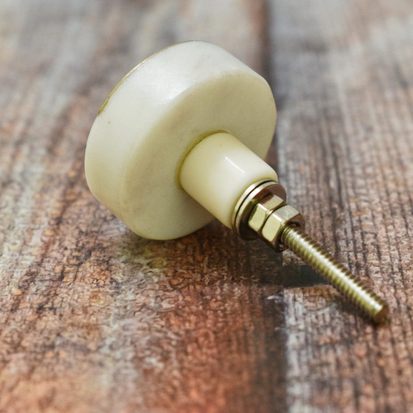 ARTISNO Round Marble Brass Knob, Modern Cabinet Knob, Decorative Hardware, Furniture Hardware, Cabinet Handles, Dresser Pull, Set-6 - Image 2