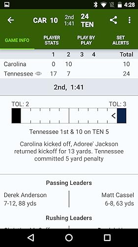 Sports Alerts - NFL edition