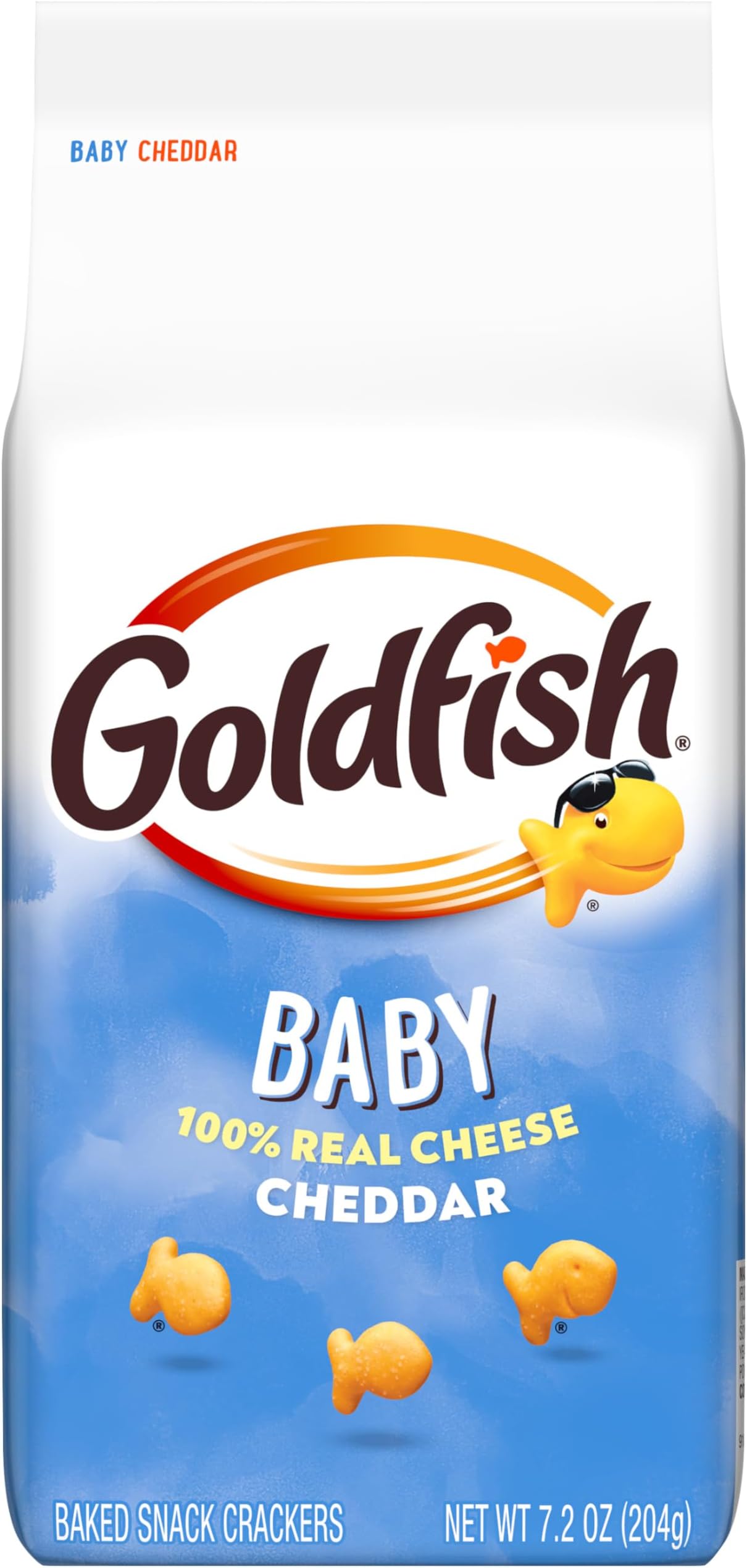 Goldfish Baby Cheddar Cheese Crackers, 7.2 Oz Bag