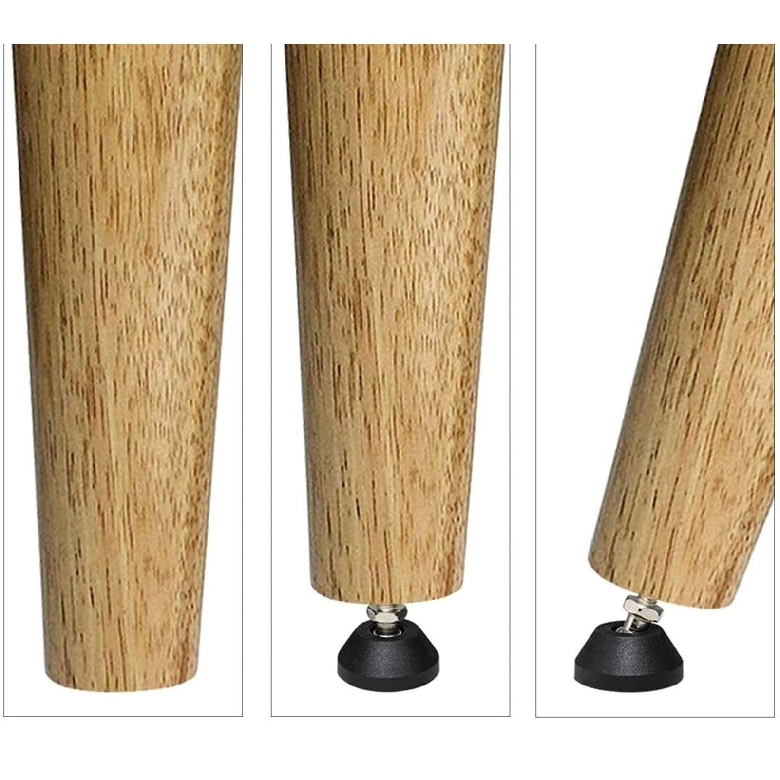 Pies de nivelaciónPies de nivelación Ajustables con Base de Nylon inclinable (diámetro 60 mm), Patas de nivelación de Muebles roscados M16 X 150 mm (Color : 4pcs) (Color : 12pcs)