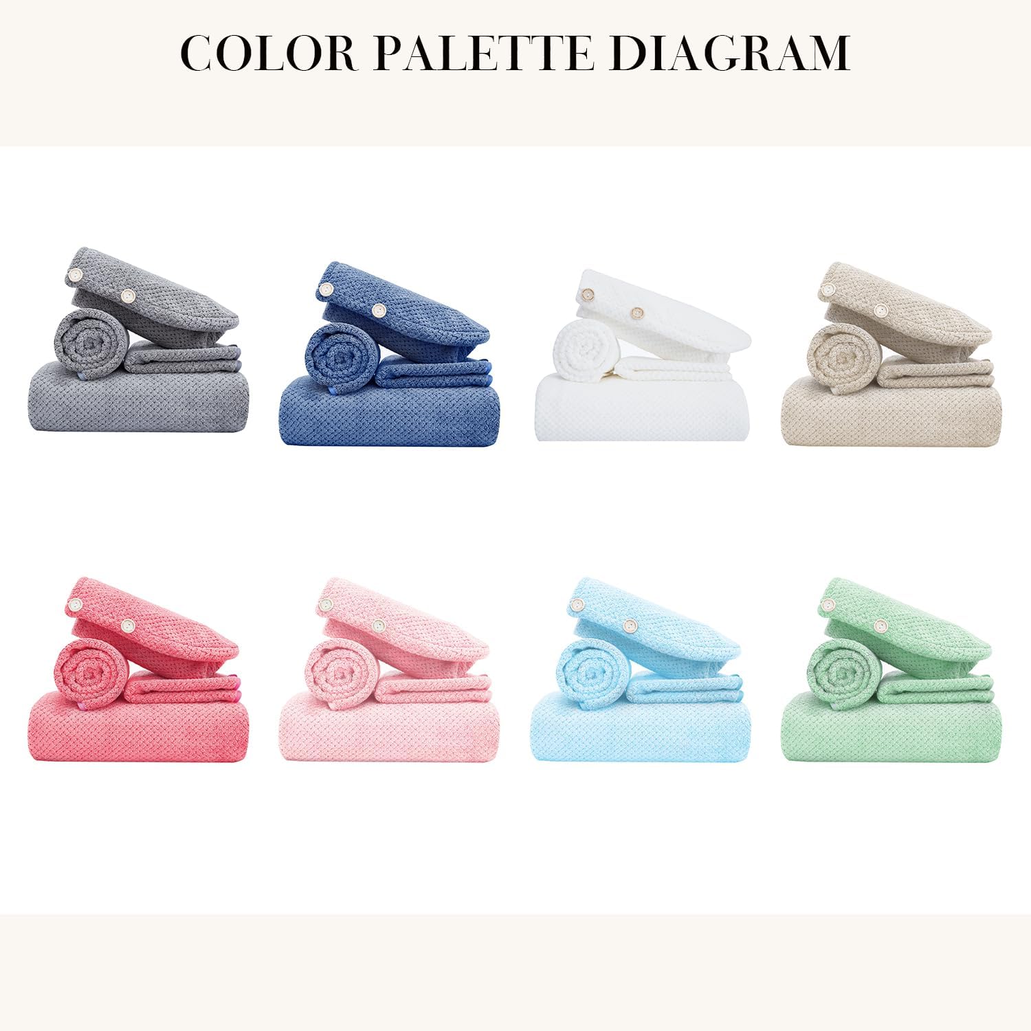 MaopaoBeauty Pink Towels 4 Piece Pink Towel Set, 35x70 in Extra Large Bath Towel Hand Towels Hair Towels Washcloths - Highly Absorbent Quick Dry, Soft Towel Set for Bathroom, Pack of 4 - Image 7