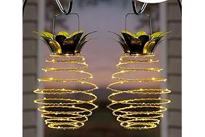 Pineapple Spire Solar String Lights