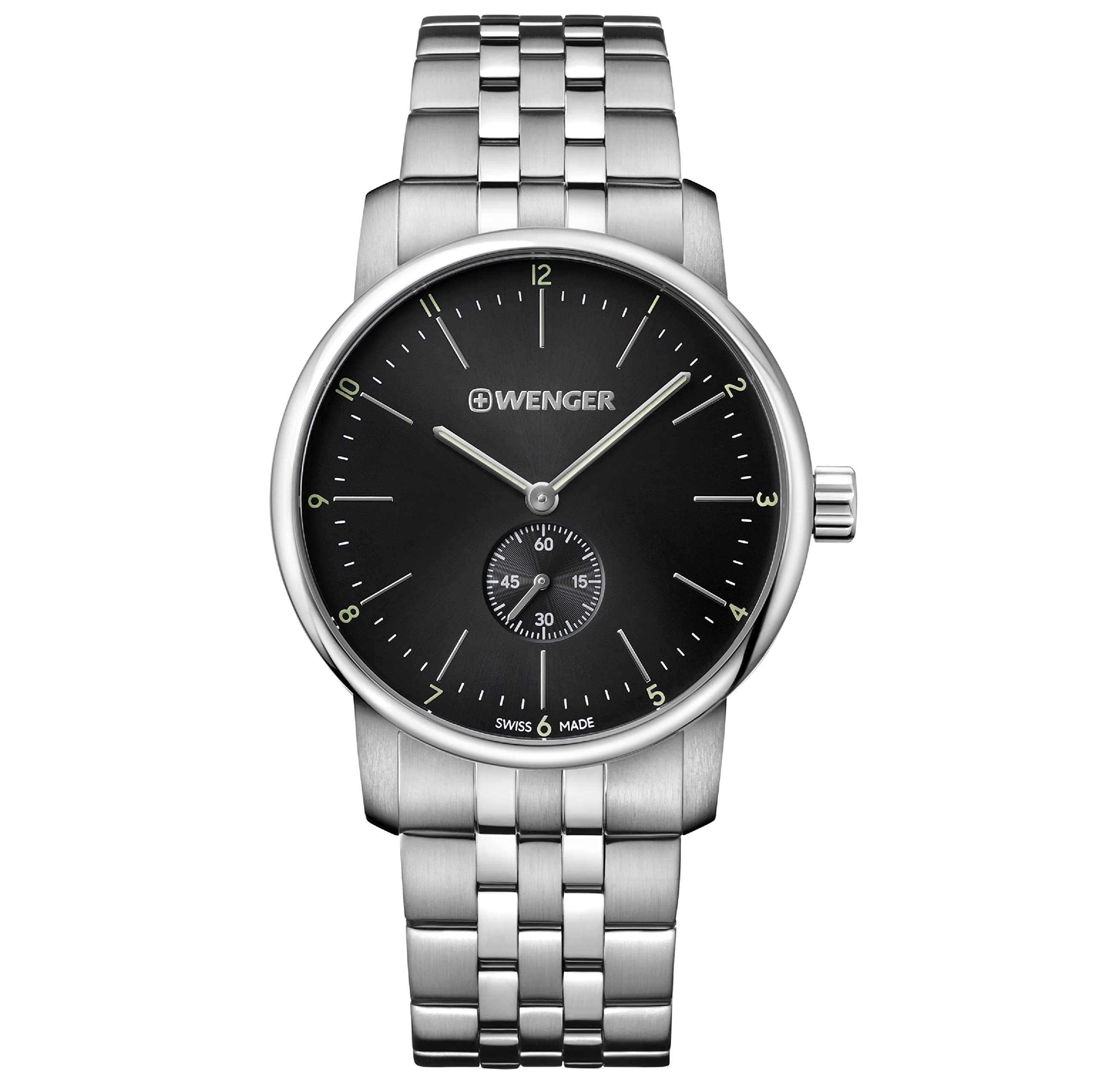 WENGER Swiss Made Urban Classic Analog Black Dial Mens Watch - 01.1741.105 (B07193FN16) Amazon Price History, Amazon Price Tracker