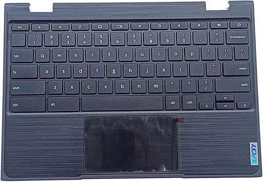 Replacement for Lenovo 100e Chromebook 2nd Gen AST 82CD Laptop Upper Top Cover Case Palmrest Not-Backlight Keyboard Touchpad Assembly Part 5CB0Z21474 Black